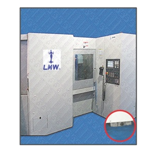 LMW CNC machine installed on Antivibration Mounts for Vibration Control