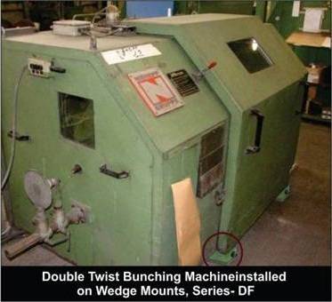 Vibration Isolation of High-Speed Double Twist Bunching Machines