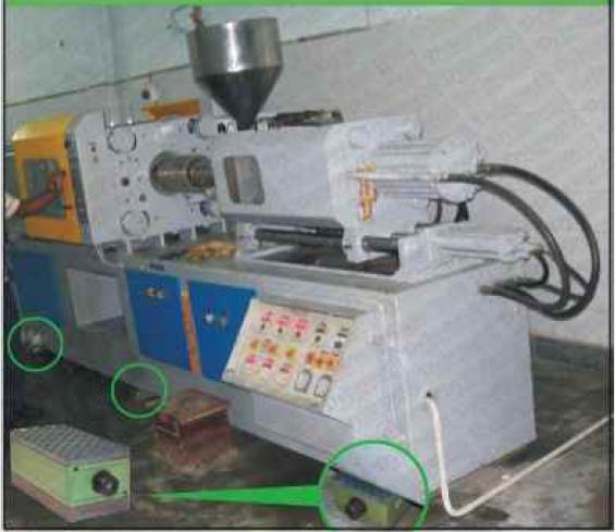 Injection Molding Machine Mounts Vibration Damping and Leveling