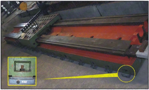 Long-Bedded-Lathe-Machine-installed-on-Precision-VHS-mounts.