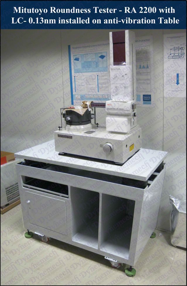 Mitutoyo Roundness Tester placed on Vibration Isolation Table