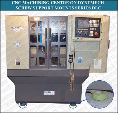 Multi Axis CNC Machining Center On Leveling Mounts