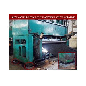 Weaving Loom Installed on Vibration Damping Pads